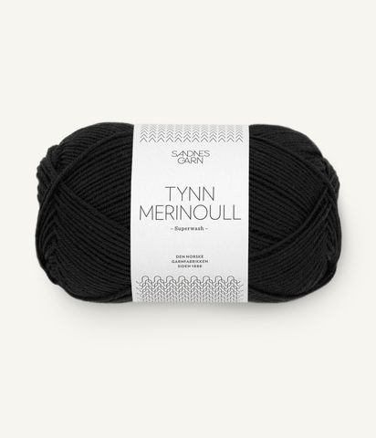 Hovedbilde 1099 Black - Sandnes Garn, Tynn Merinoull