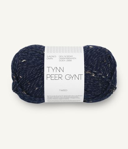 Hovedbilde 5585 Navy/Brown Tweed - Sandnes Garn, Tynn Peer ...
