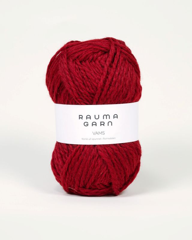 V35 Vinrød - Rauma Garn, Vams Pt3