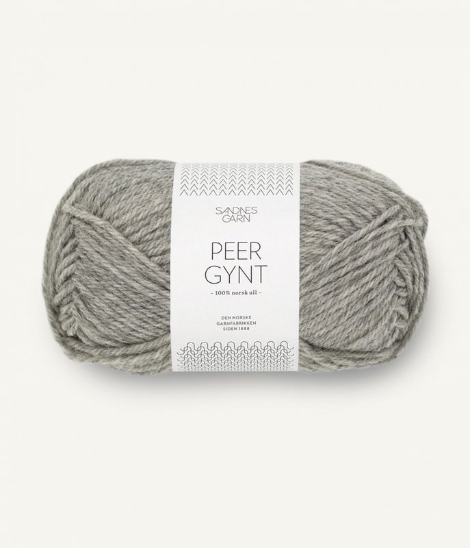 1042 Grey Melange - Sandnes Garn, Peer Gynt