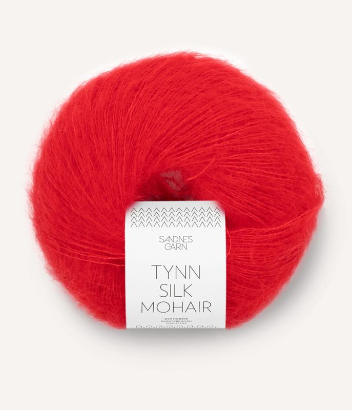 4018 Scarlet Red - Sandnes Garn, Tynn Silk Mohair