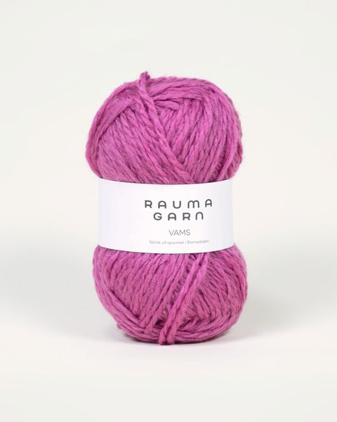 V65 M&oslash;rk Rosa - Rauma Garn, Vams Pt3