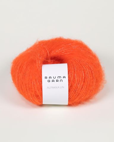 Hovedbilde 1354 Oransje - Rauma Garn, Alpakka Lin