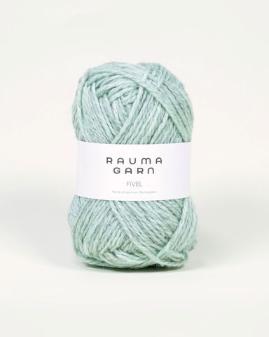 Hovedbilde 301 Mintgr&oslash;nn Melert - Rauma Garn, Fivel
