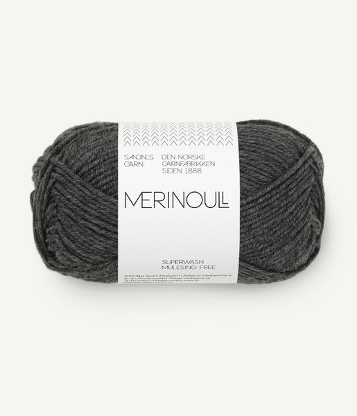 1065 Charcoal Melange - Sandnes Garn, Merinoull