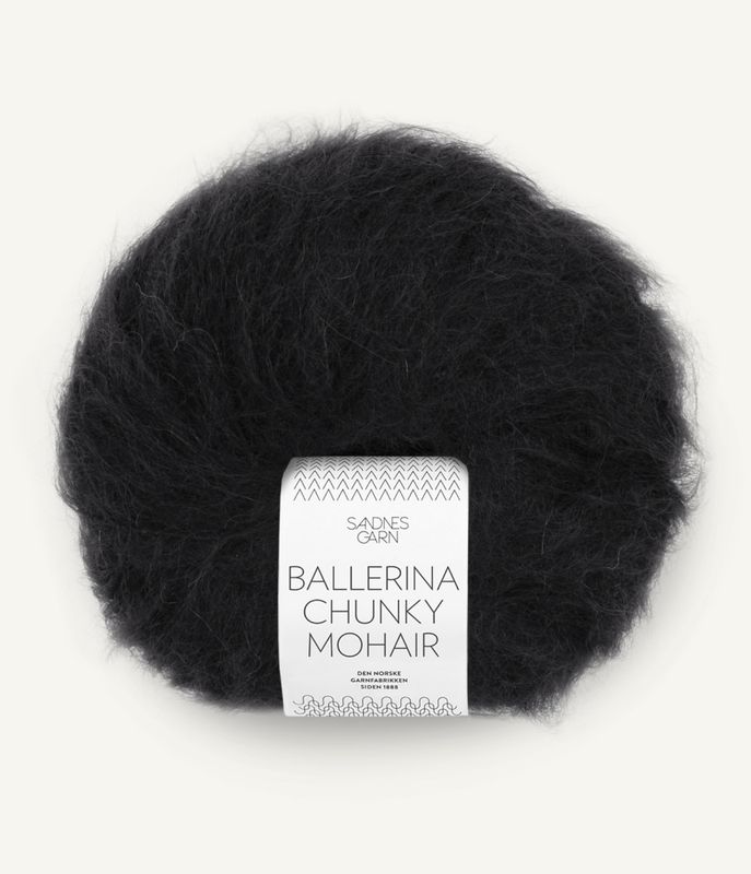 1099 Black - Sandnes Garn, Ballerina Chunky Mohair