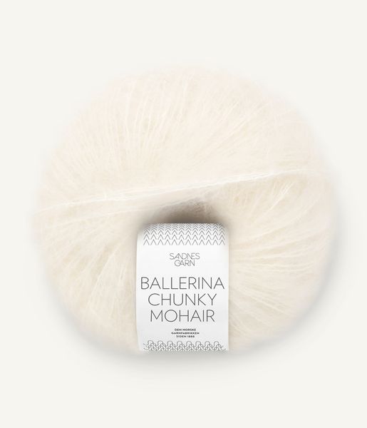 1001 True White - Sandnes Garn, Ballerina Chunky Mohair