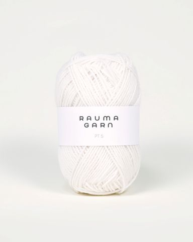 Hovedbilde 501 Hvit - Rauma Garn, PT5 Sport