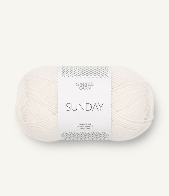 Hovedbilde 1001 True White - Sandnes Garn, Sunday