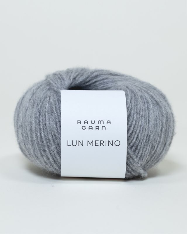 80 Grå - Rauma Garn, Lun Merino