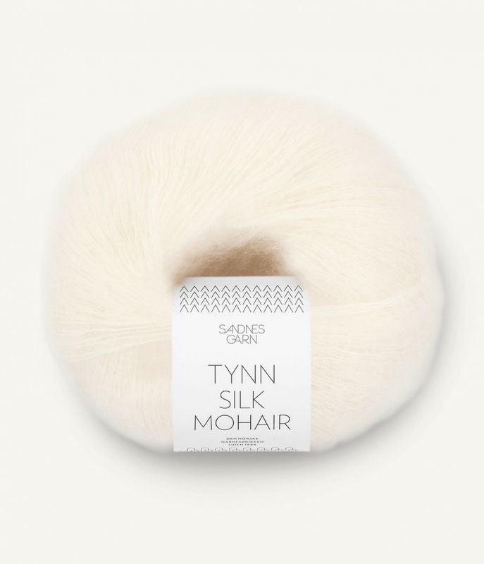 1012 Natural White - Sandnes Garn, Tynn Silk Mohair