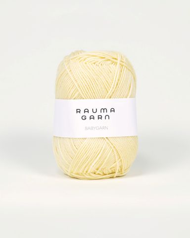 Hovedbilde B52 Kremgul - Rauma Garn, Babygarn