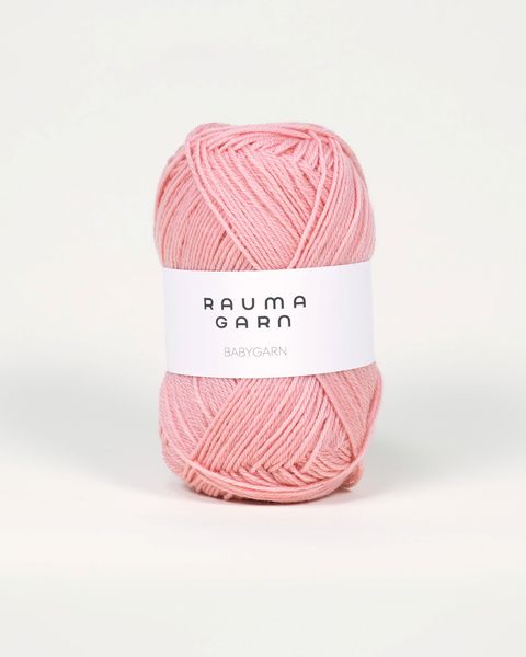 B62 Pudderrosa - Rauma Garn, Babygarn