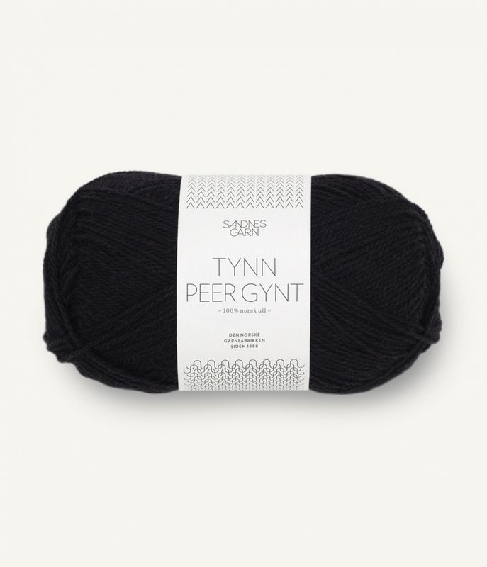 1099 Black - Sandnes Garn, Tynn Peer Gynt