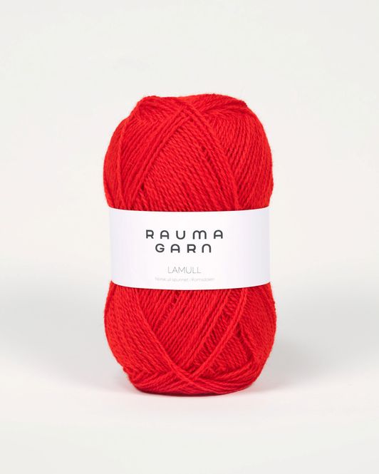 Hovedbilde 43 Rød - Rauma Garn, Lamull
